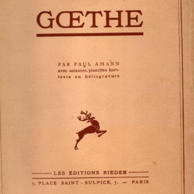 Goethe par Paul Amann