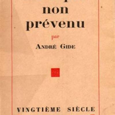 Un esprit non prévenu par André Gide