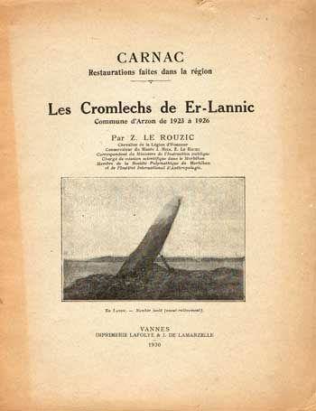 Le Rouzic Z. Les Cromlechs de Er-Lannic