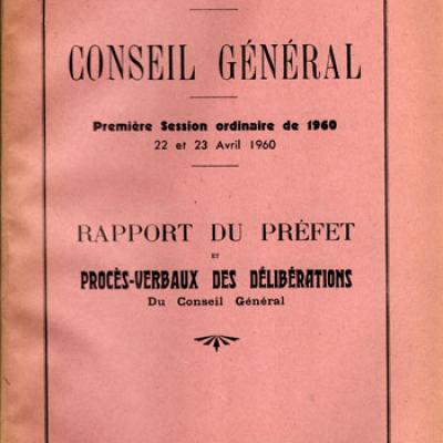 Département de la Sarthe. Conseil général. Première session de 1960