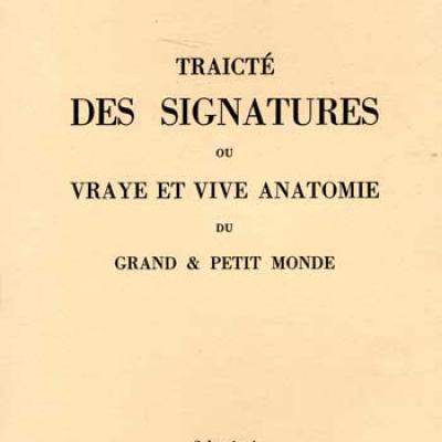 Crollius Oswald Traicté des signatures