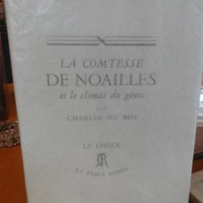 Du Bos Charles La comtesse de Noailles et le climat du génie