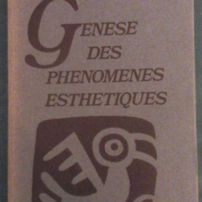 Eyot Y. Genèse des phénomènes esthétiques