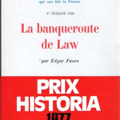 Faure Edgar La banqueroute de Law