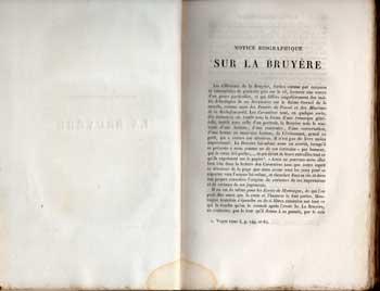 Notice biographique sur La Bruyère