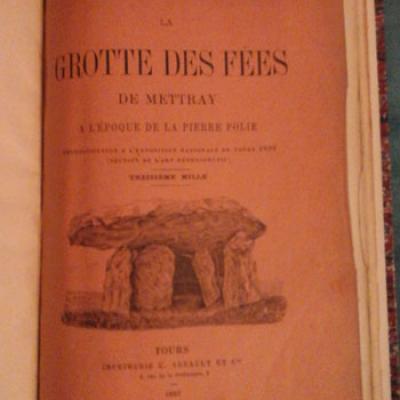 Ledouble Dr La grotte des fées de Mettray