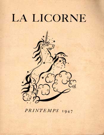 La Licorne Printemps 1947 Numéro 1