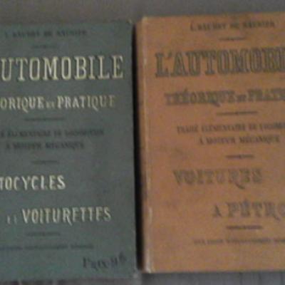 Baudry de Saunier L'automobile Théorique et Pratique Deux volumes VENDU