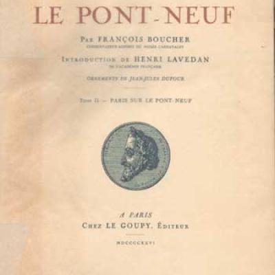 Le pont-neuf par François Boucher Tome 1 et 2 Réservé