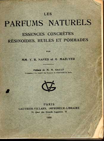 Les parfums naturels par Naves et Mazuyer