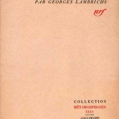 Les rapports absolus par Georges Lambrichs