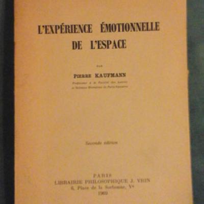 Kaufmann P. L'expérience émotionnelle de l'espace