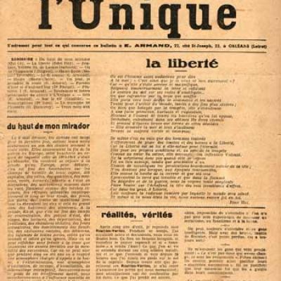 L'Unique E.Armand Les cinq premiers numéros Juin 1945