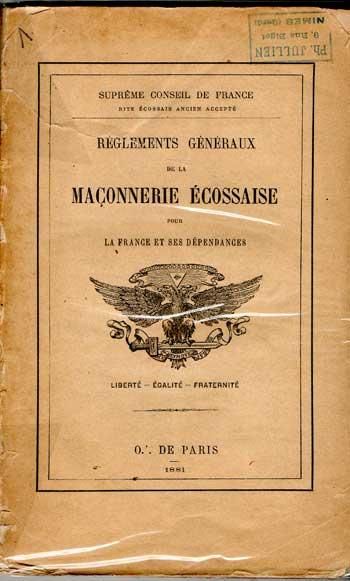 Règlements généraux de la maçonnerie écossaise