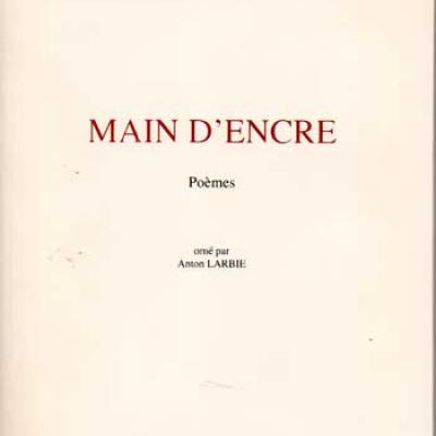 Main d'encre par Georges Jean Orné par Anton Larbie