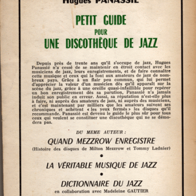 Petit guide pour une discothèque de jazz par Hugues Panassié VENDU