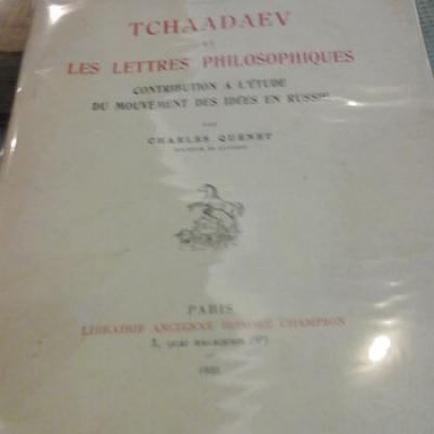 Quénet Charles Tchaadaev et les lettres philosophiques