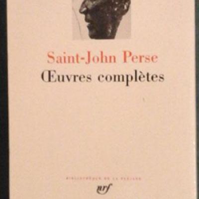 Saint-John Perse Oeuvres complètes Réservé
