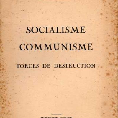 Socialisme Communisme Forces de destruction par Georges Valeix