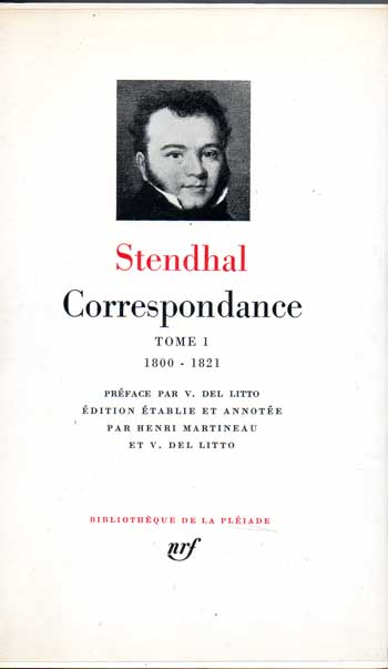 Stendhalcorrespondance