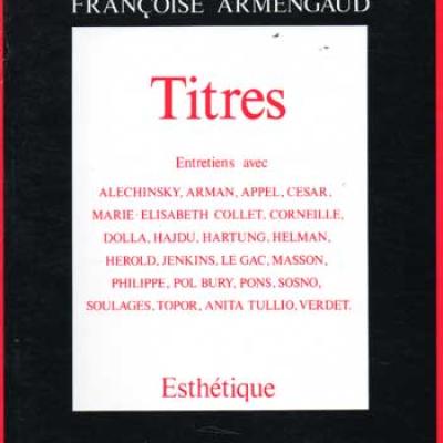 Armengaud Françoise Titres Entretiens