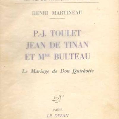 Martineau Henri P.J.Toulet Jean de Tinan et Mme Bulteau Le mariage de Don Quichotte