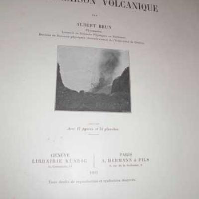 Brun Albert Recherches sur l'exhalaison volcanique